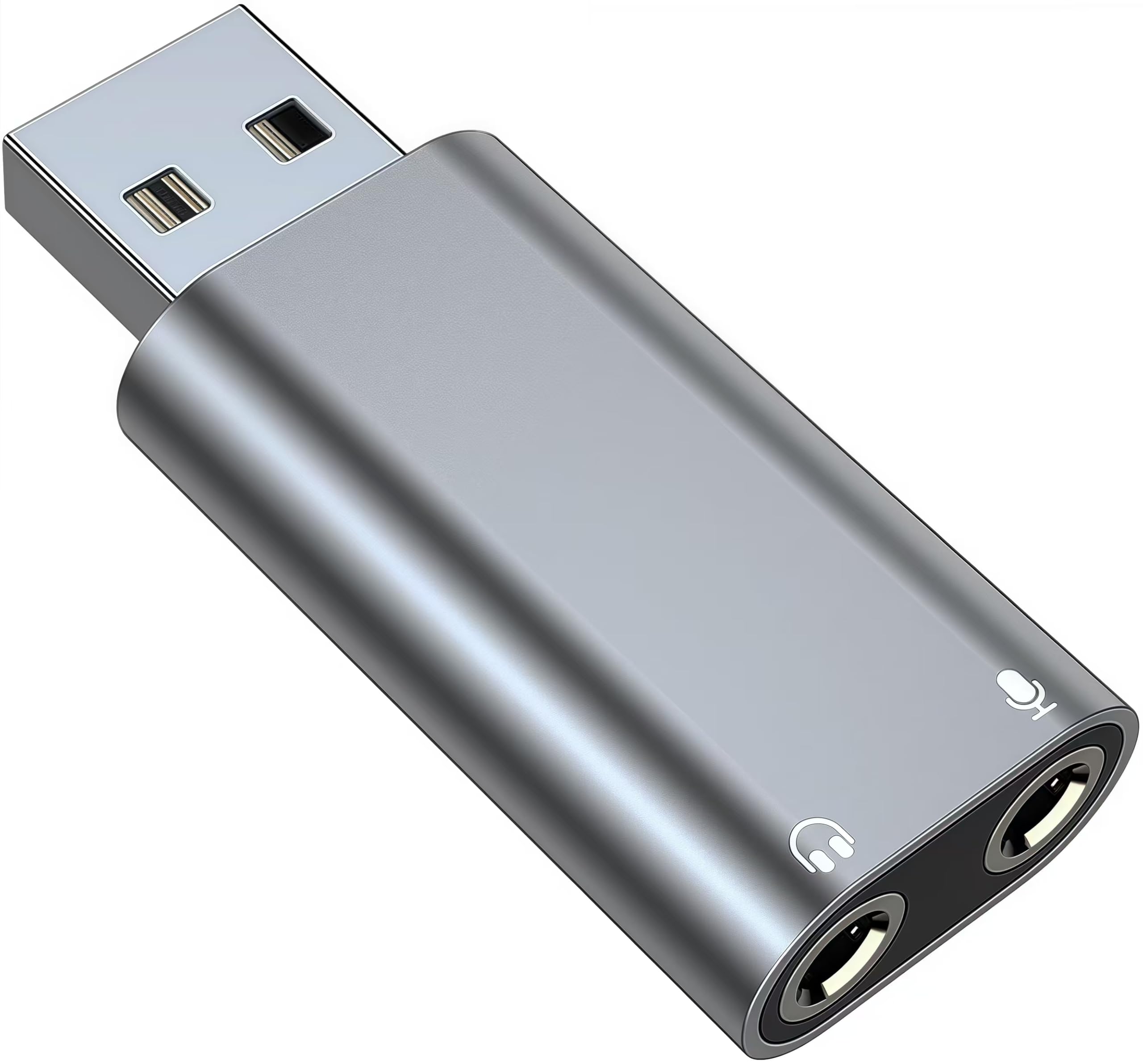 pastall 𝐔𝐩𝐠𝐫𝐚𝐝𝐞𝐝 USB to 3.5mm Jack Audio Adapter, USB to Aux Adapter External Stereo Sound Card, USB to Headphone Jack Adapter for PS4/PS5/Headphone/Mac/Linux/Laptop/Desktops/Docking Station