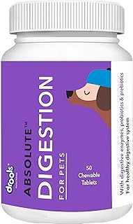 Drools Absolute Digestive Tablet Dog Supplement, 50 Pieces