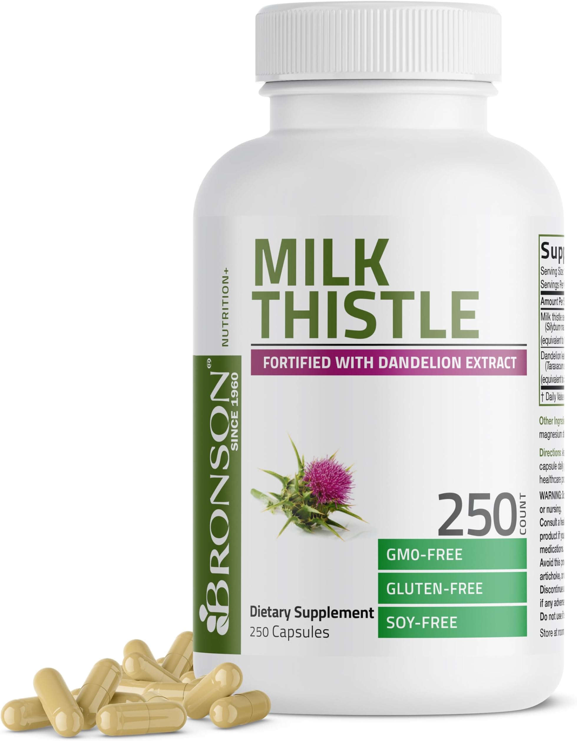 Milk Thistle 1000 mg, 250 Capsules