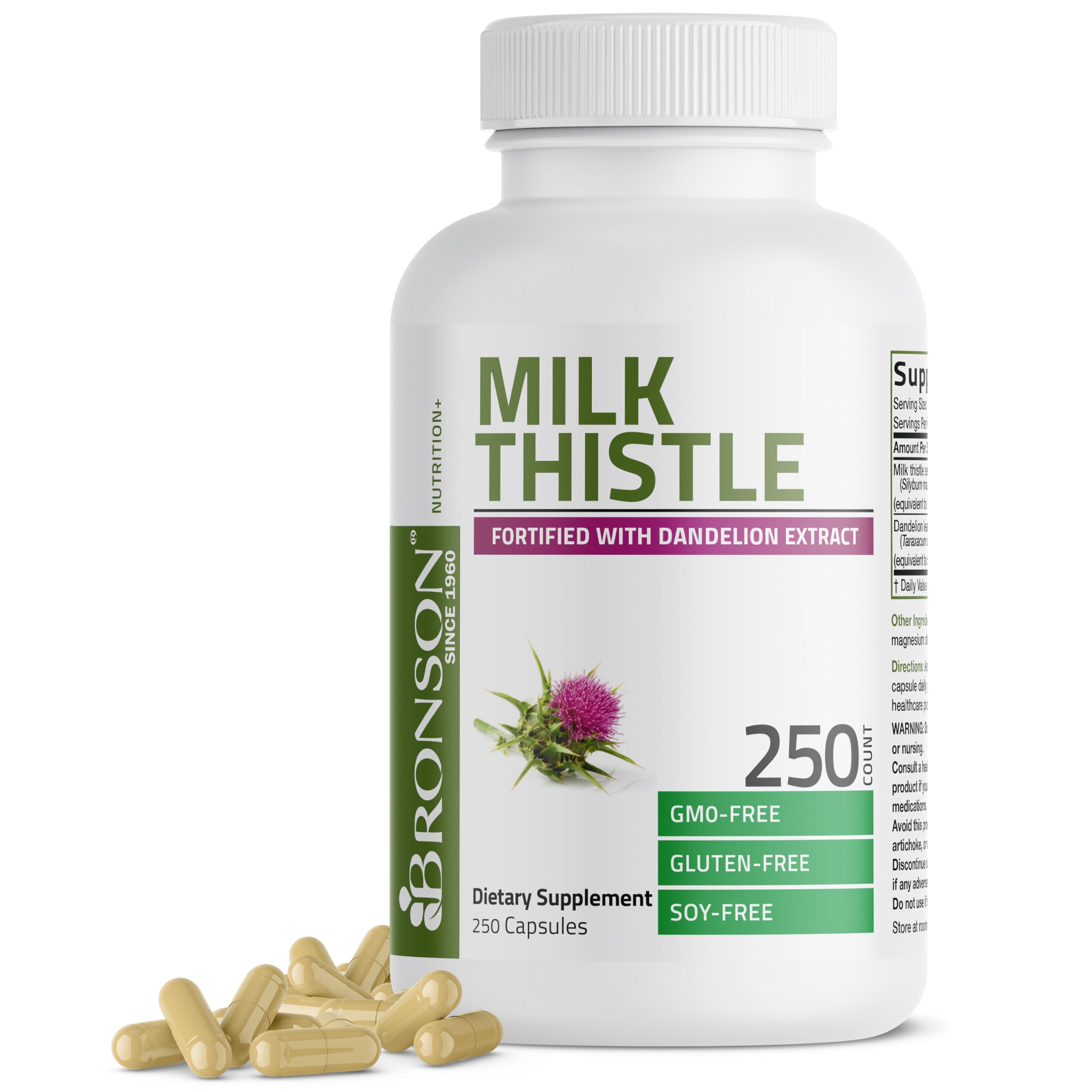 Milk Thistle 1000 mg, 250 Capsules