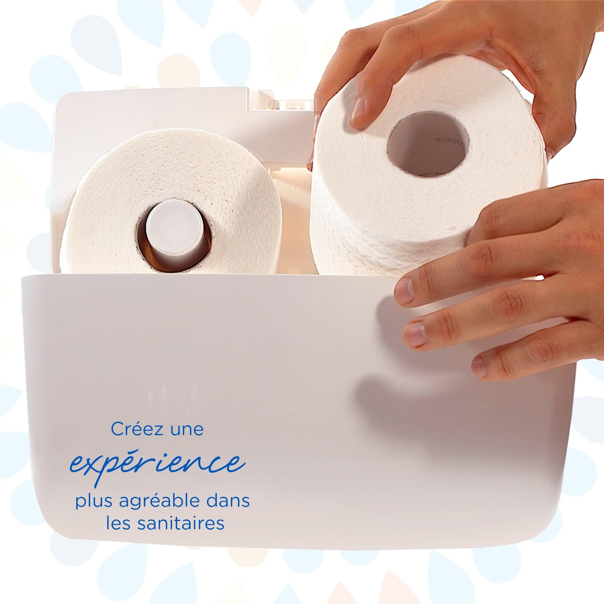 Kleenex Papier Toilette, 4 Épaisseurs, Blanc, Doux et Résistant, Certifié FSC, Format Petits Rouleaux, 24 Rouleaux x 160 Feuilles (3 840 Feuilles au Total), article 8484
