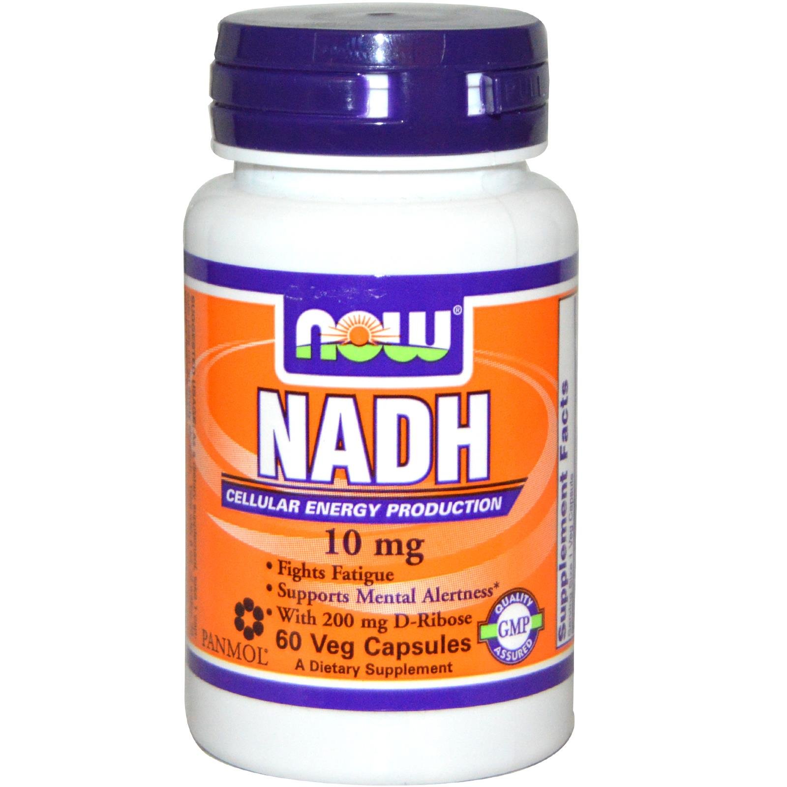 NOW Foods NADH, 10mg - 60 vcaps