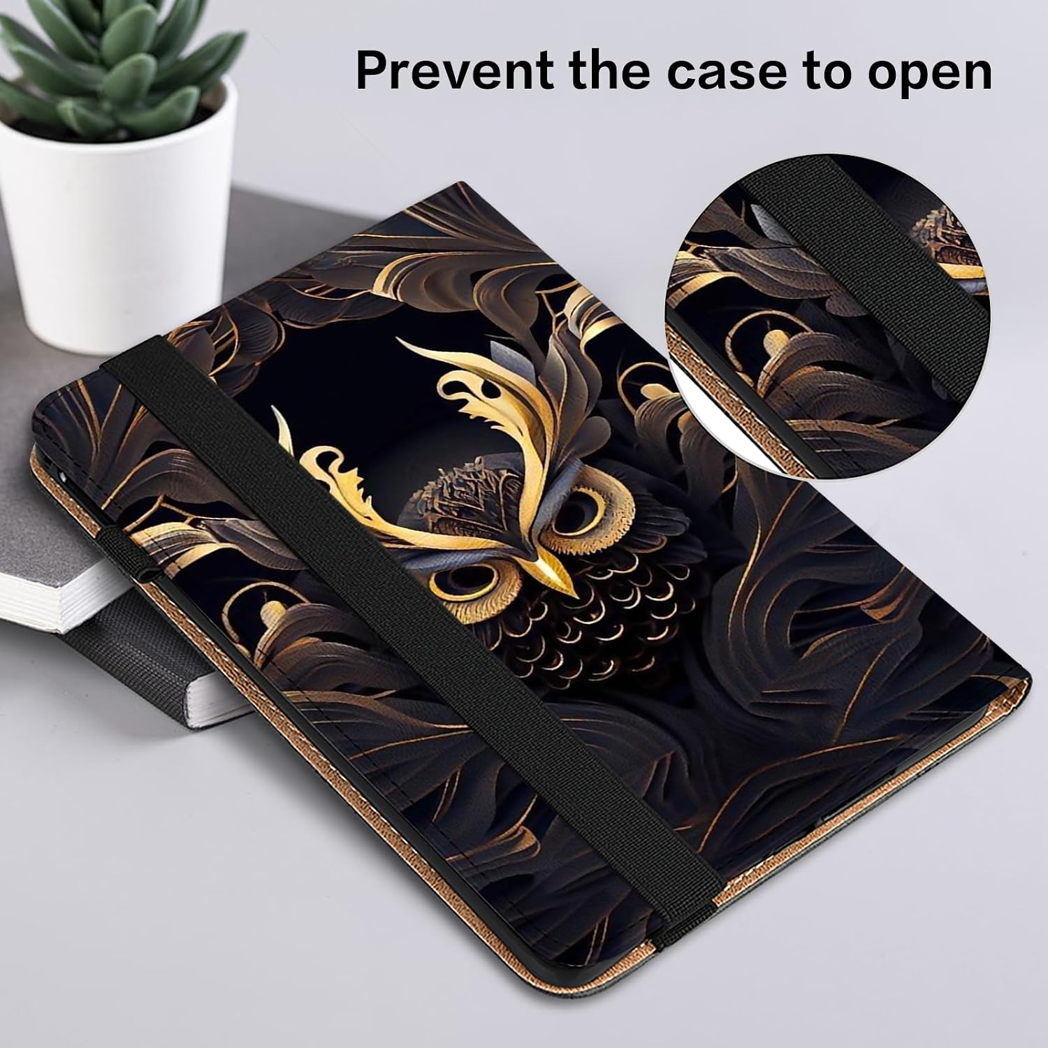 ALILANG Case for iPad Air 3 2019 10.5" (A2152/A2123/A2153)/iPad Pro 10.5 2017 (A1701/A1709),PU Leather Folio Cover with Multi-Angle Stand for iPad Air 3 Generation Tablet Case -Owl