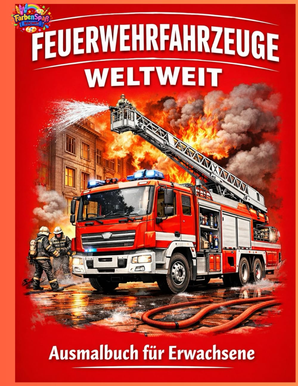 Feuerwehrfahrzeuge Weltweit: Ausmalbuch für Erwachsene (Feuerwehr)