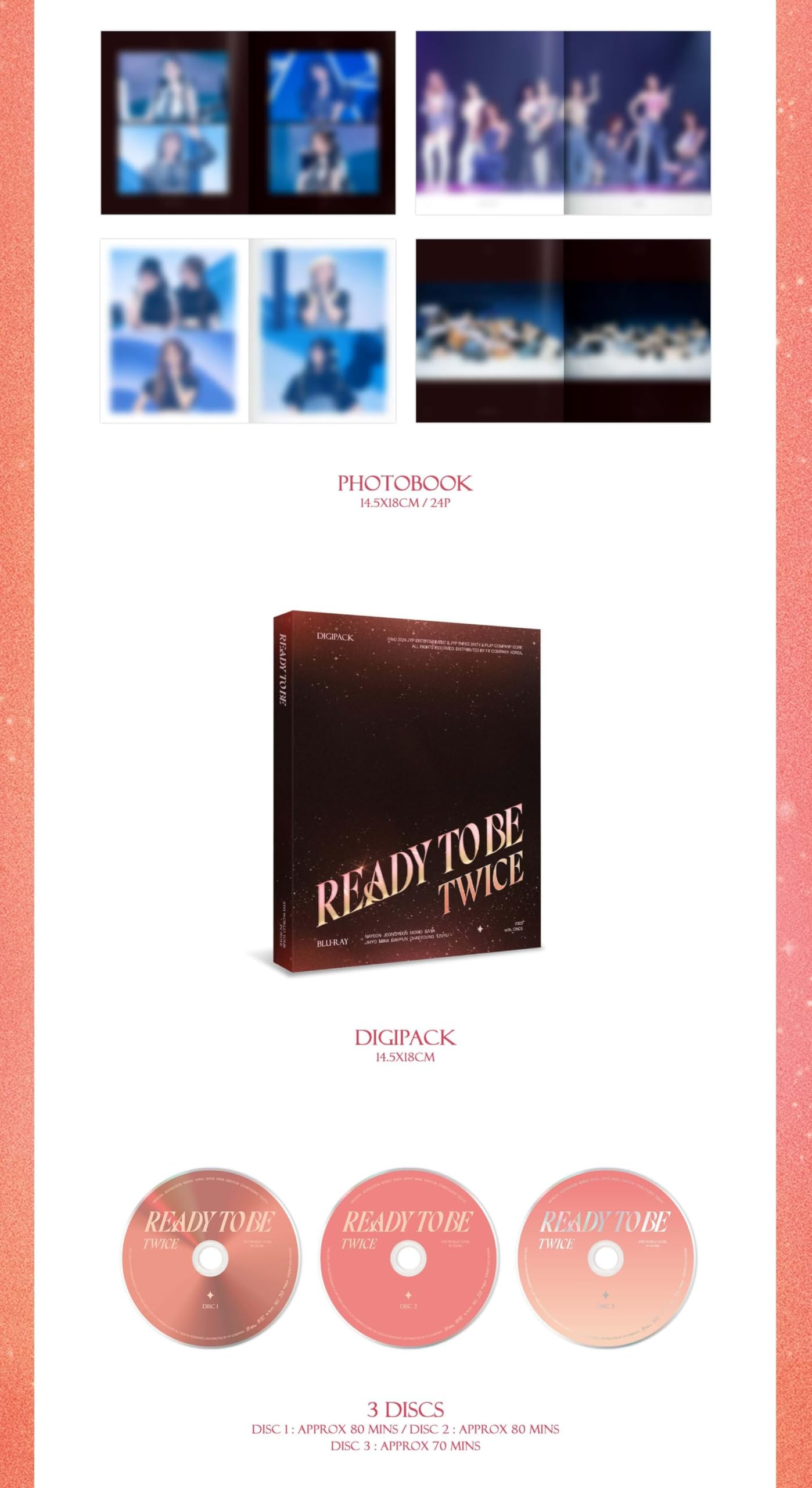 TWICE Album - TWICE 5TH WORLD TOUR [READY TO BE] IN SEOUL Blu-Ray ver.+Pre Order Benefits+BolsVos Exclusive K-POP Giveaways Package