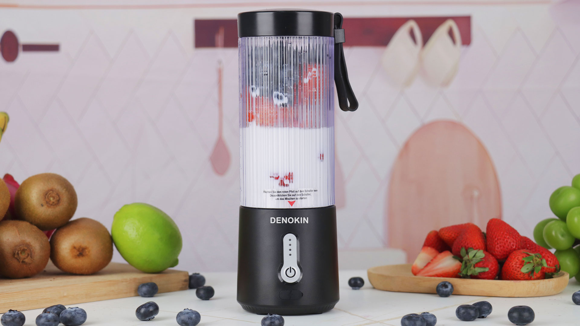 Amazon.com: DENOKIN Portable Blender 16oz Vessel, Cordless