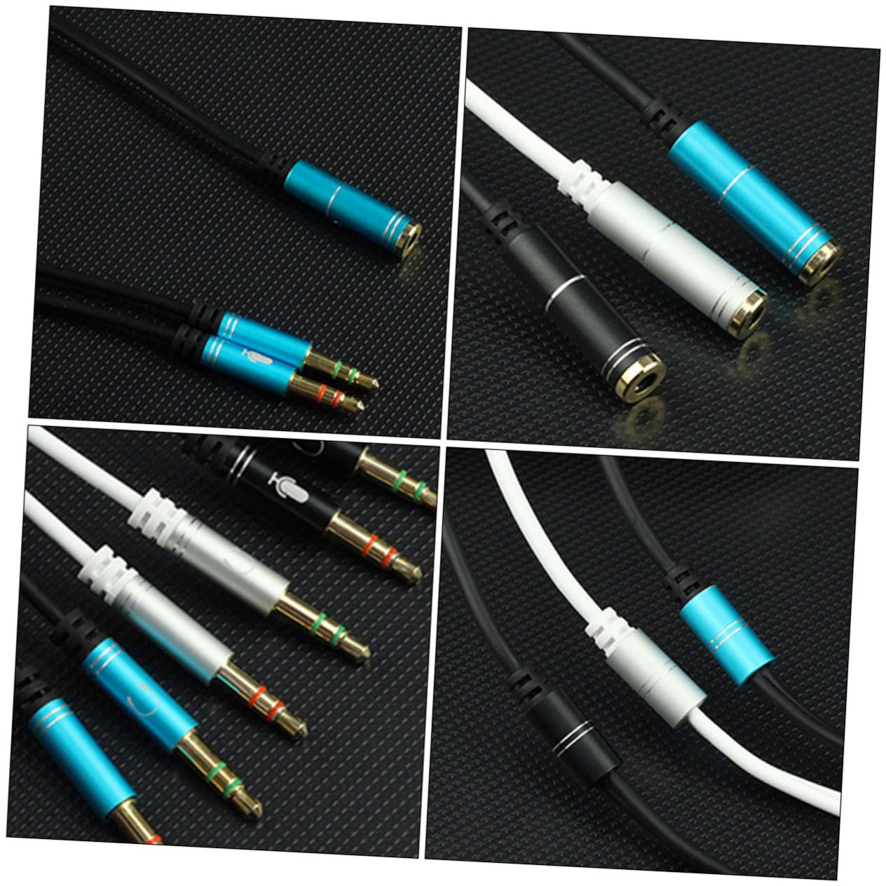 ABOOFAN 8stücke Klinken-Splitter Kabel Für Audio Und Mikrofon Dual Female Adapter Für Desktop-Computer Und Laptop Praktische Lösung Für Headsets