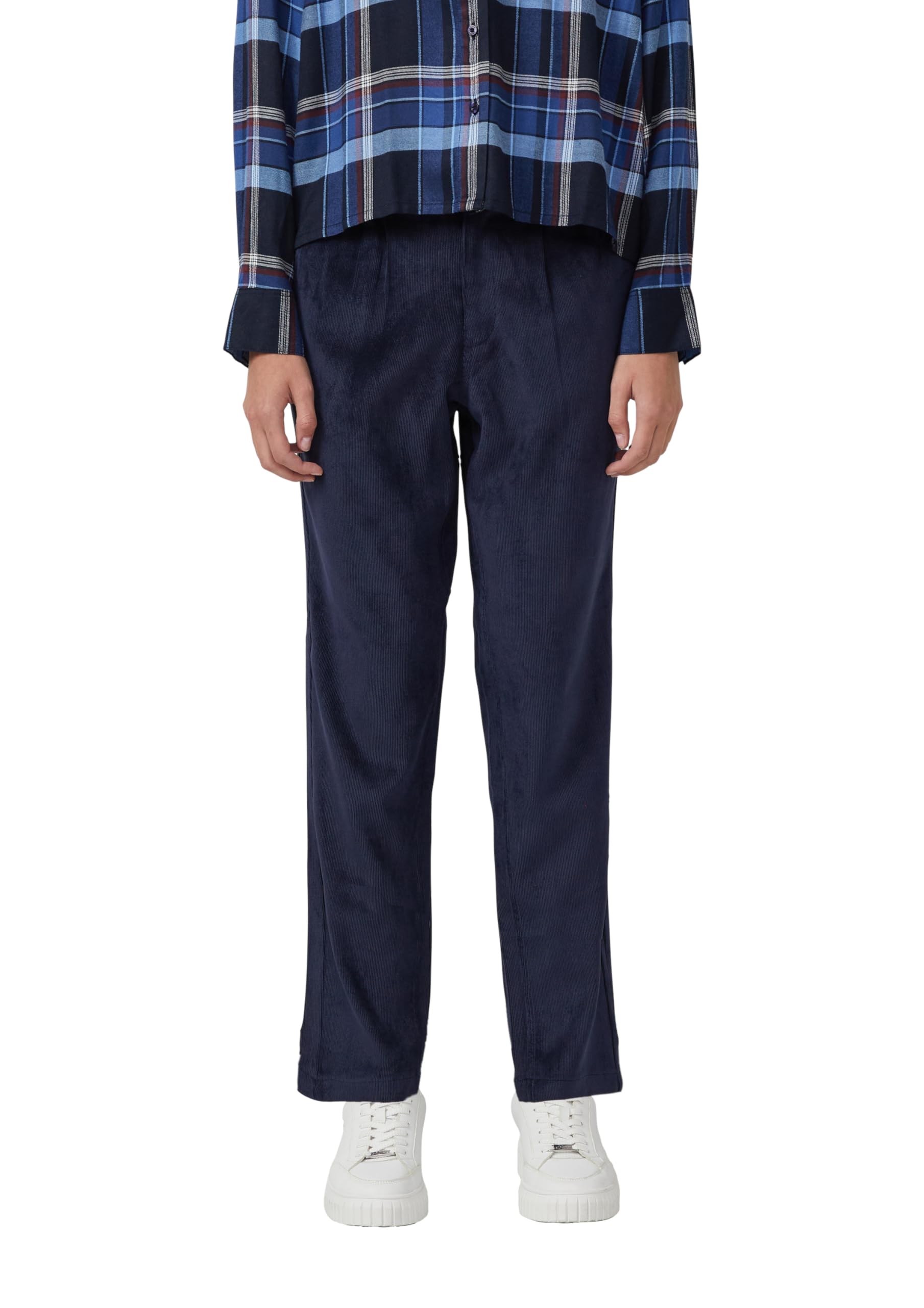 s.Oliver Damen Joggpant Cord Ankle-Cordhose mit Elastikbund und Kordelzug