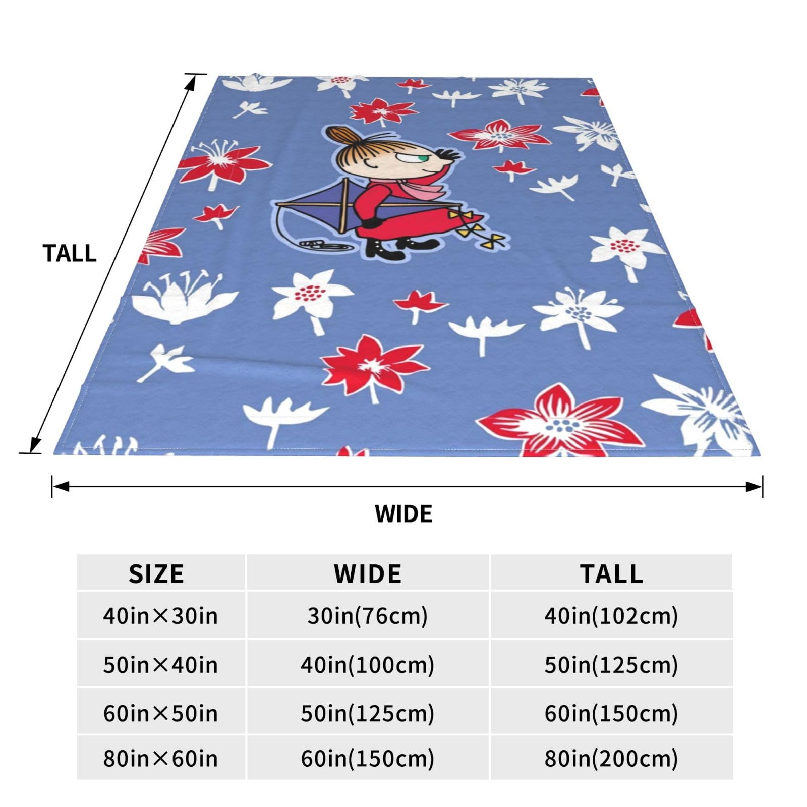 Amazon｜ムーミン リトルミイ ブランケット 毛布 ひざ掛け
