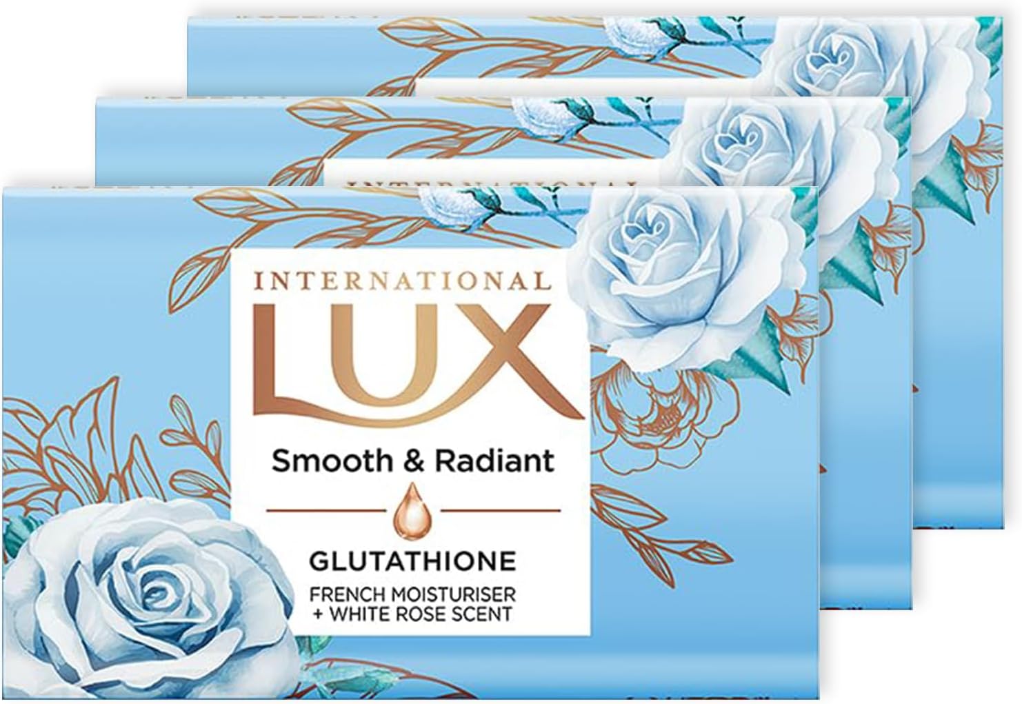 International Creamy Perfection Soap With Swiss Moisturizers & Delicate White Flower Scent - 75 g (Pack of 3)