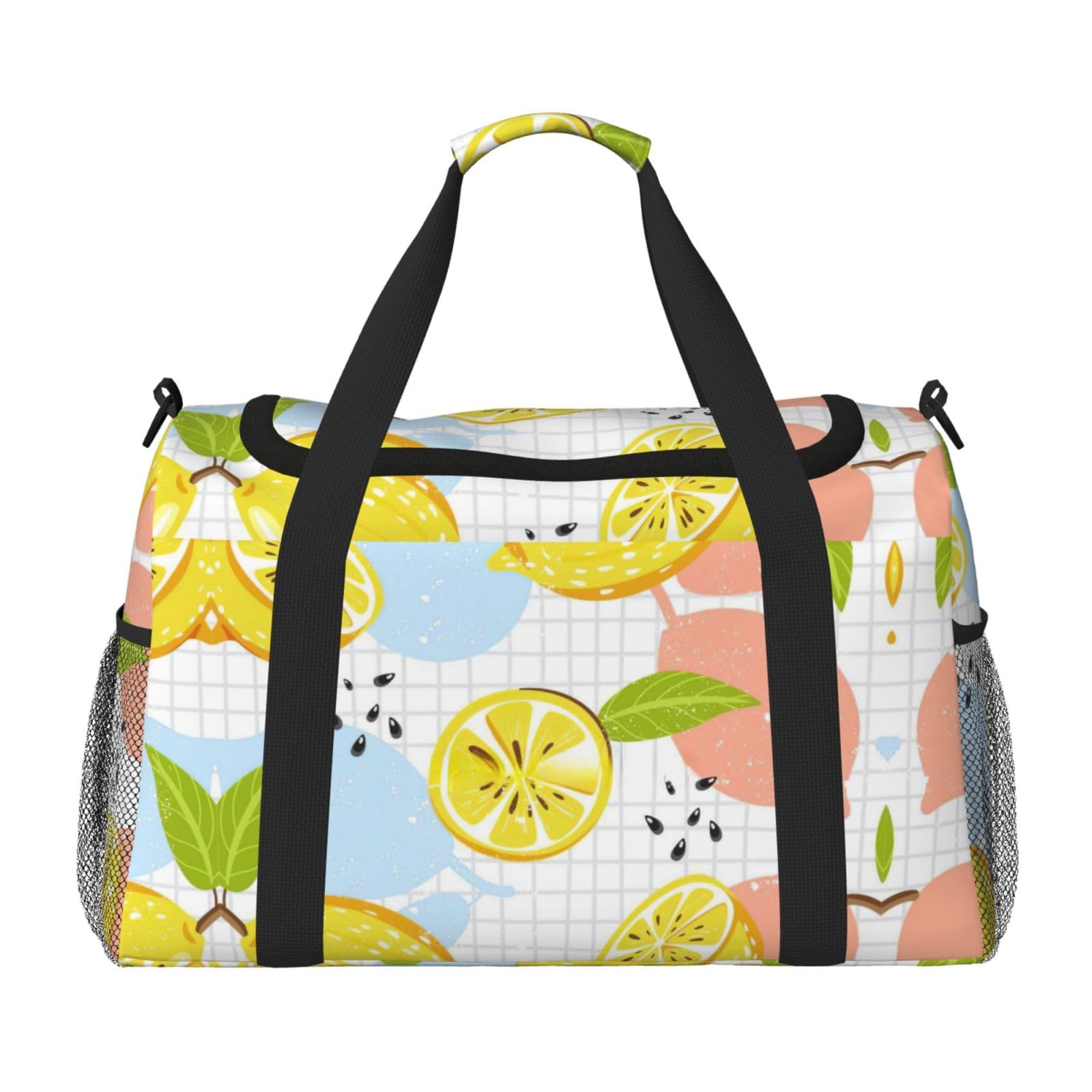 Owoce cytryna torba na ramię kobiety mężczyźni podróżna torba crossbody torebka torba na ramię torebki robocze codzienna torba hobo