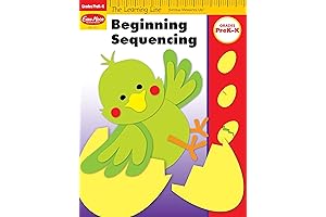 Learning Line: Beginning Sequencing, Prek - Kindergarten Workbook