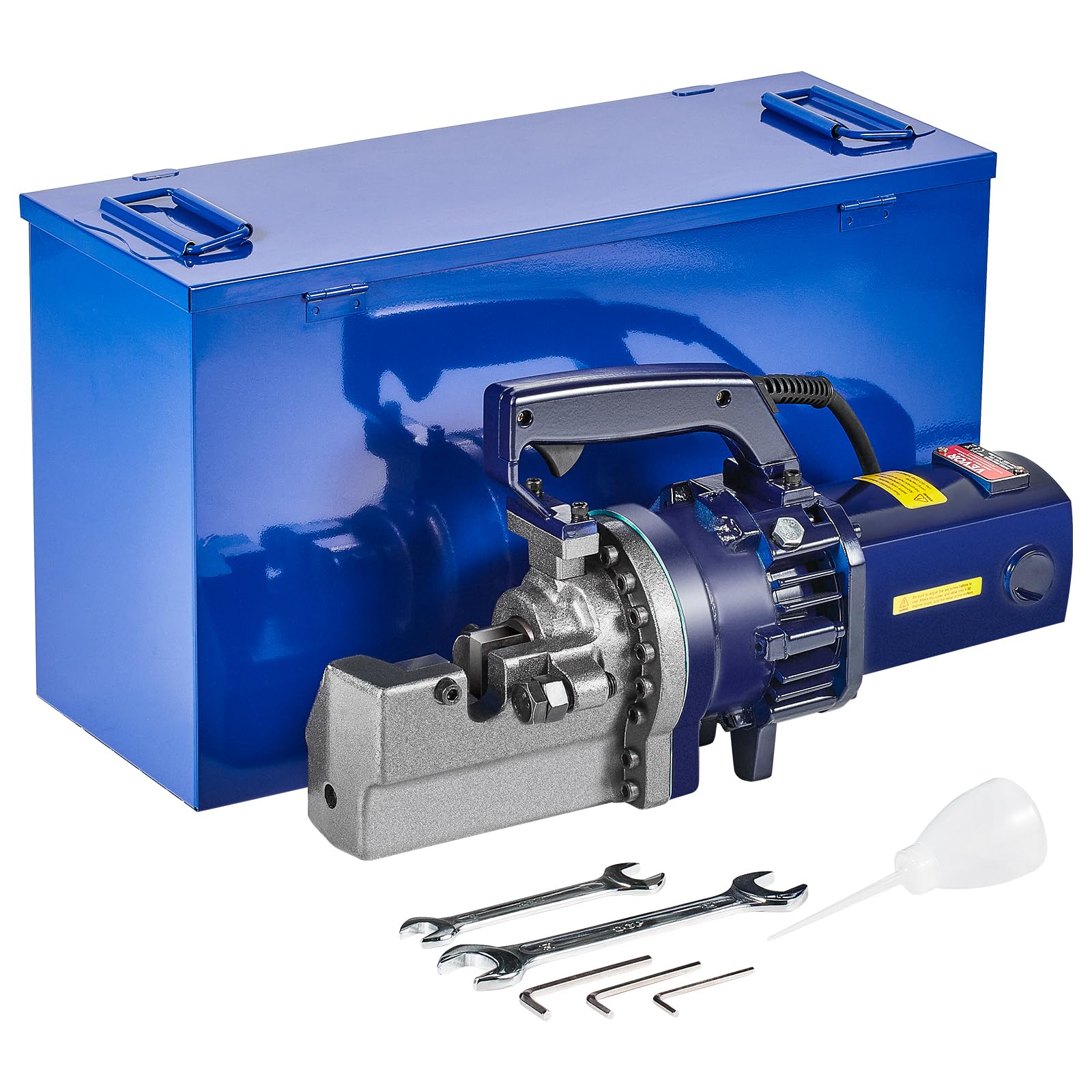 VEVOR Tagliatrice per Barre Cemento Armatura Elettrica Portatile Diametro di Taglio 5-25mm Utensile da Taglio di Barre Cemento Armatura in Acciaio Potenza 1700W con Custodia Attrezzi Taglierina Barre