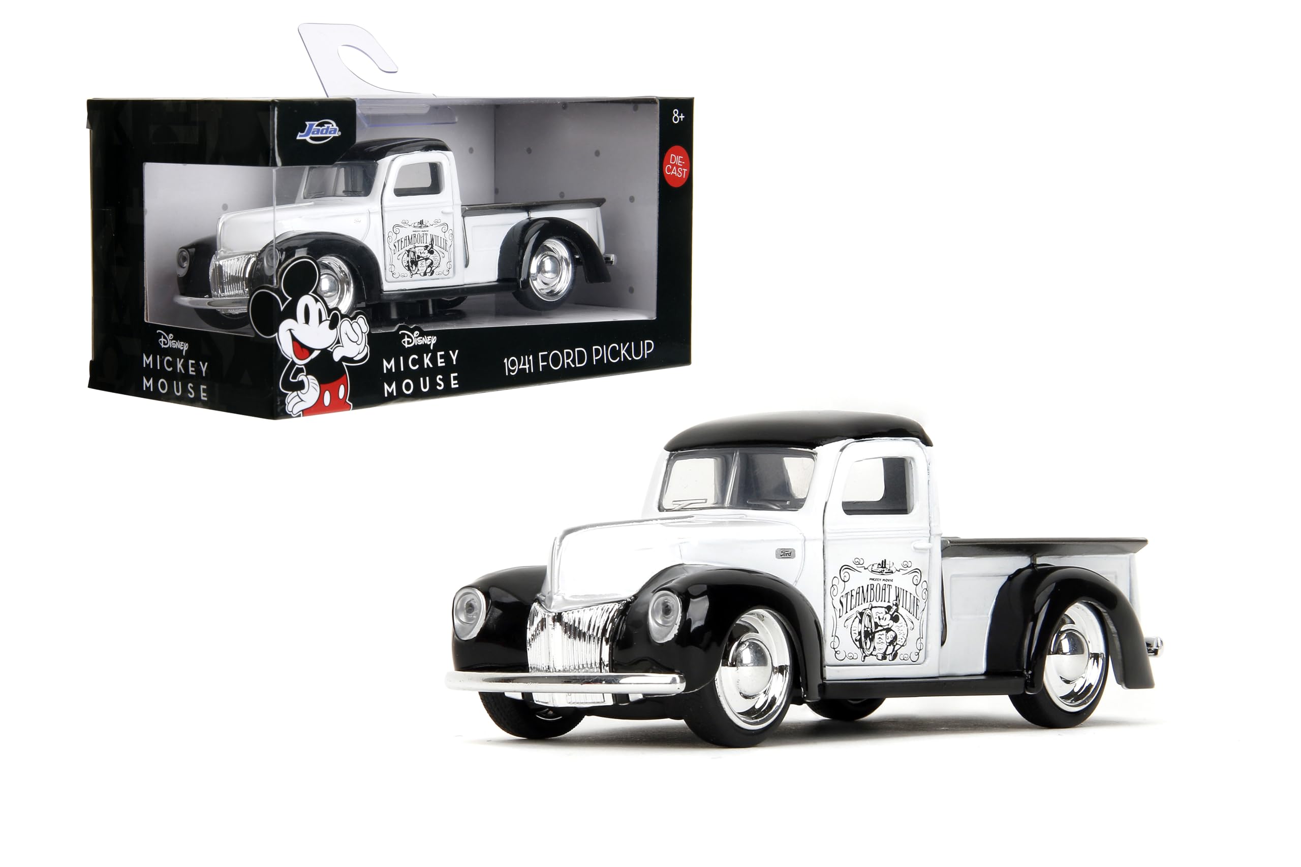 Amazon.com: Jada Toys Disney Steamboat Willie 1941 Ford Pickup
