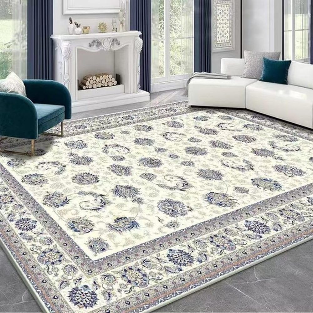 Tapis décoratif pour salon anti-sol froid | Grand tapis de sol doux 120x160