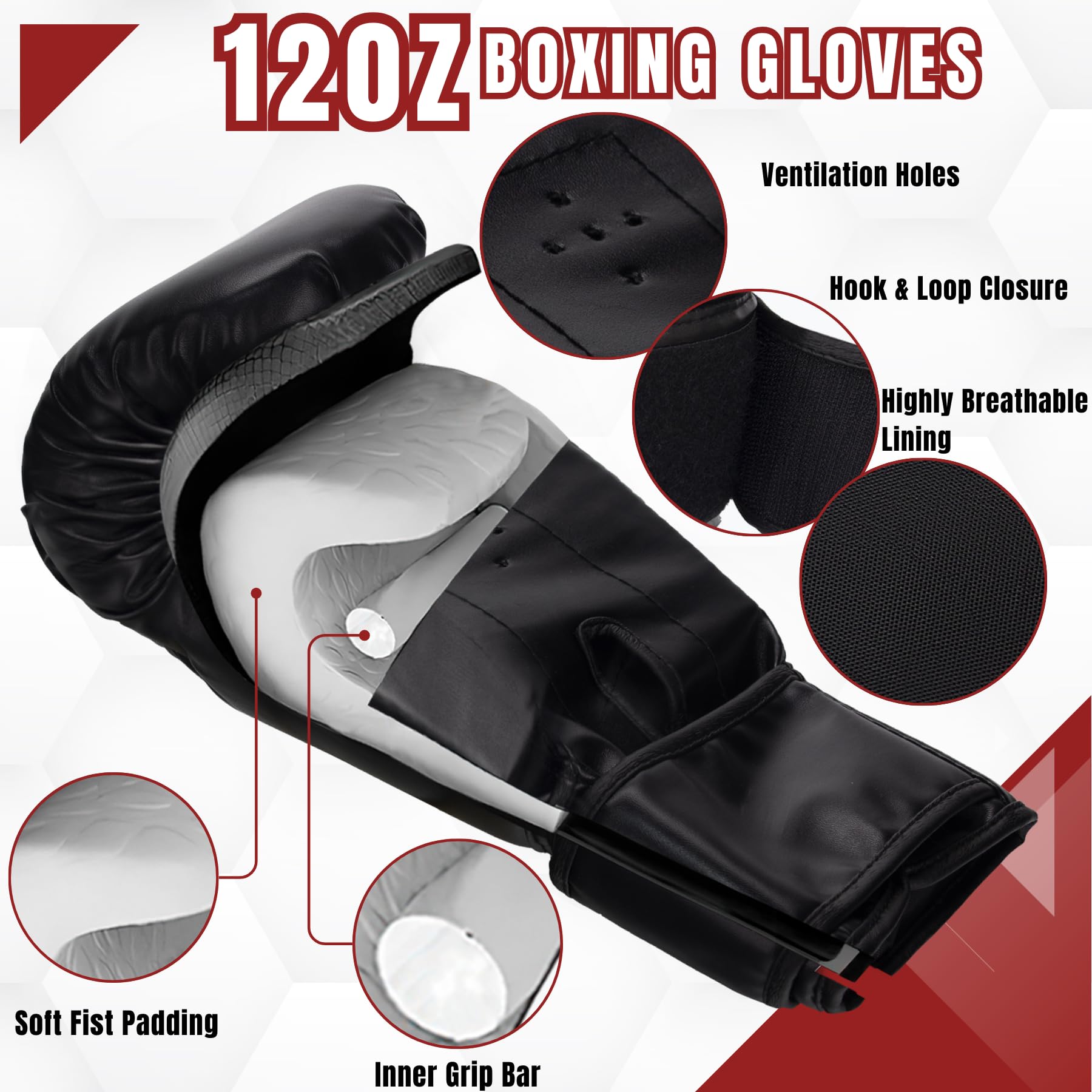 120cm Boxsack zum Aufhängen aus Segeltuch für Erwachsene | Inkl. Boxhandschuhe, Boxbandagen, Springseil & Reaktionsball | Ideal für MMA, Kickboxen und Muay Thai