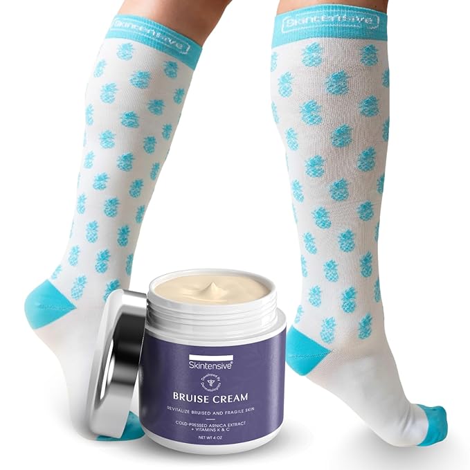 SKINTENSIVE Bruise Cream plus Venosure Compression Socks