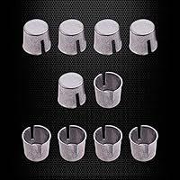 Vista 3 de Ampper Calzas de terminal de poste de batería de 10 piezas, tapas de terminal de plomo con arandelas de 12 piezas para reparación de extremos