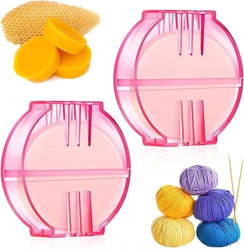 Acondicionadores de hilo de cera de abejas para coser, cera de abejas, fortalecimiento de cera de abejas, soportes redondos, acondicionadores rojos,