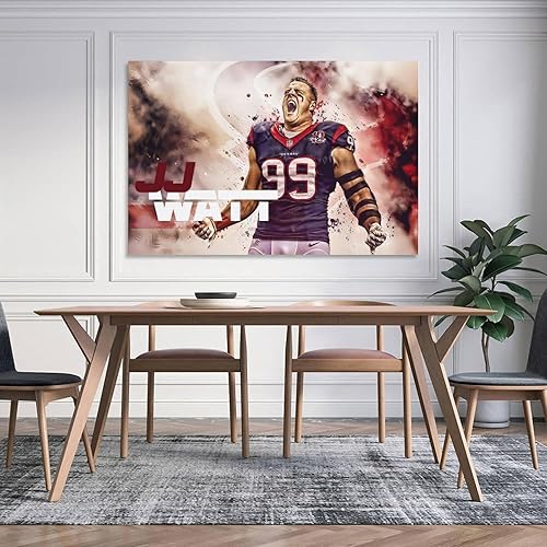 Miniatura 5 de ANDUI Póster de JJ Watt DT Muscle Defender Rising Star Wall Art Picture Painting Póster impreso en lienzo Obras de arte para dormitorio, sala de