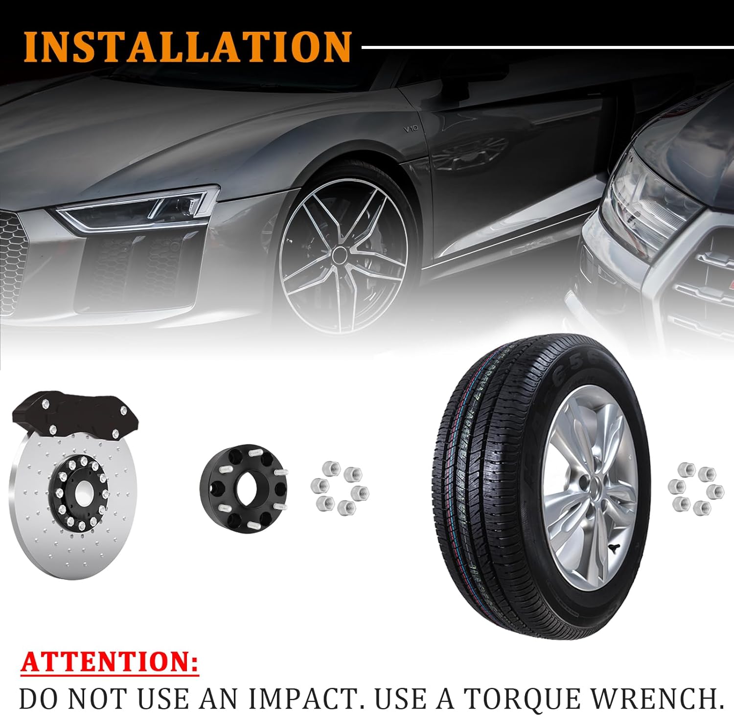 2inch 6x139.7mm Wheel Spacers, 2pcs 12x1.25 Studs 77.8mm Hub Bore Spacer, Compatible for Armada 2005-2015/TITAN 04-20, for Infiniti QX56 04-10