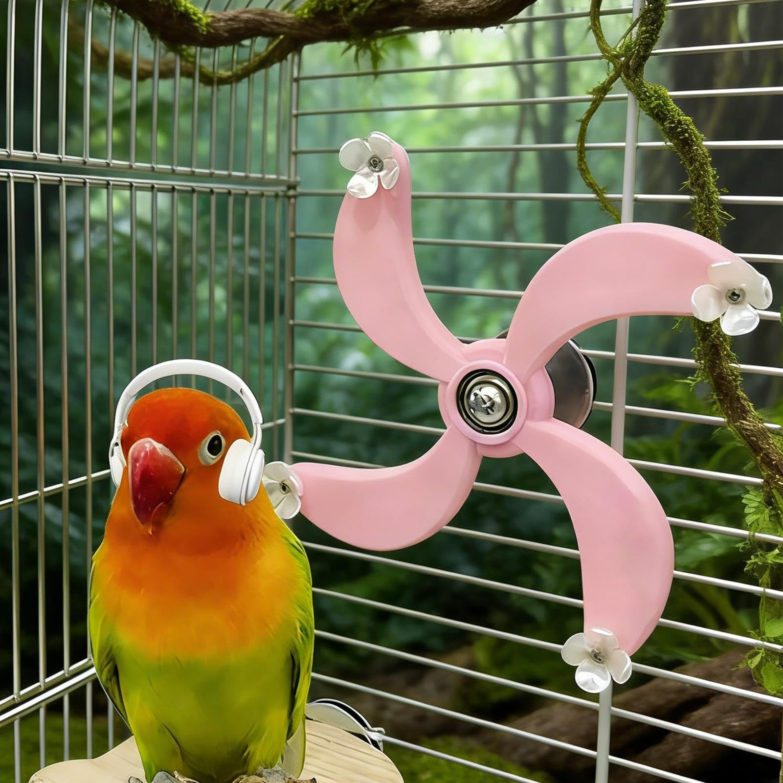 Vogelspielzeug Interaktives Drehspiel Und Futtersuchspiel | Vogelkäfigspielzeug Für Zuhause Käfig Und Draußen Wellensittiche Und Zur Beschäftigung