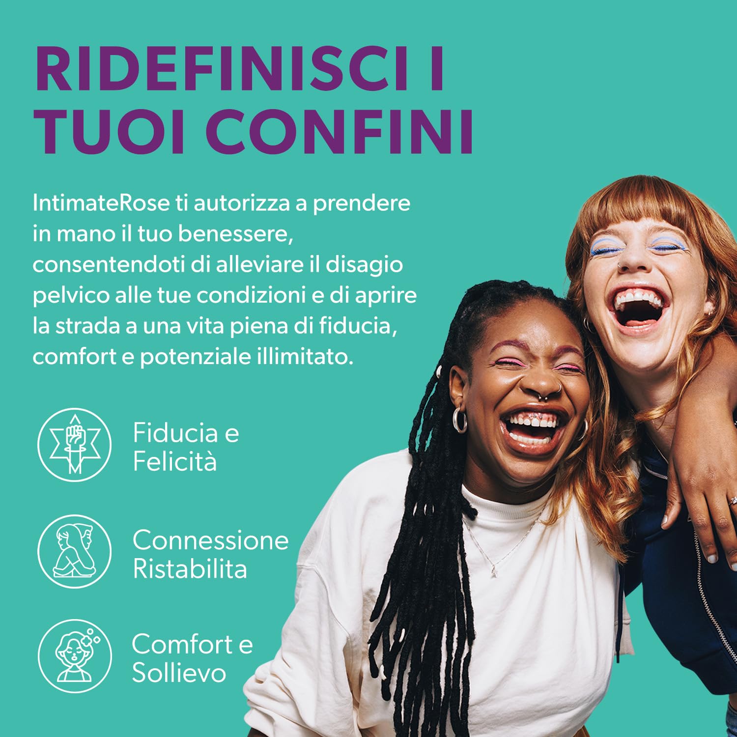 Intimate Rose - Bacchetta pelvica Cono per la ginnastica pelvica con vibrazione per alleviare i dolori muscolari pelvici per trigger point e punti tendenti per muscoli del pavimento pelvico