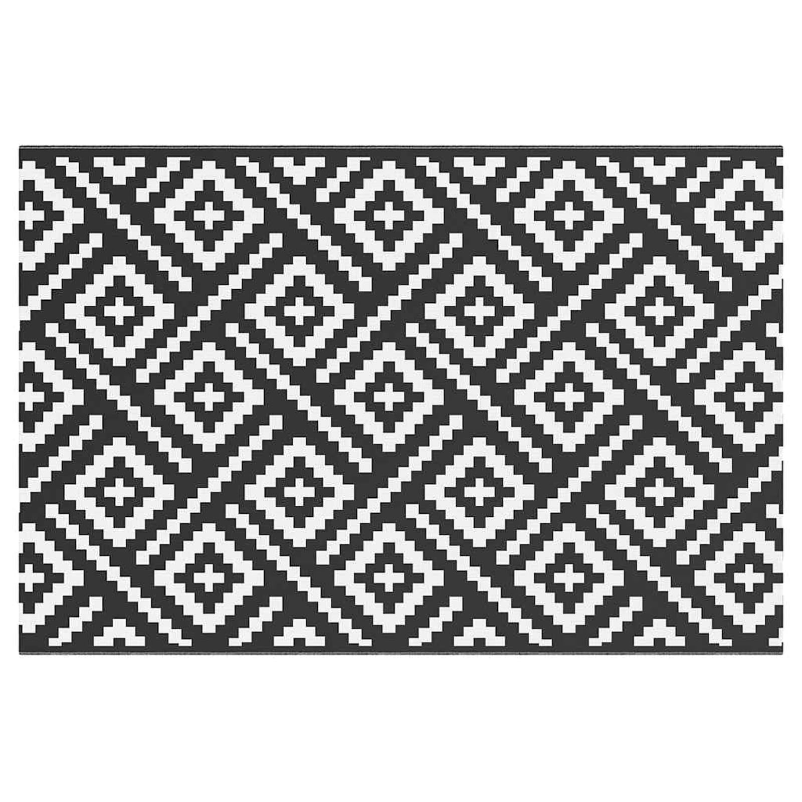 Tapis de balcon imperméable et résistant jacquard double couche