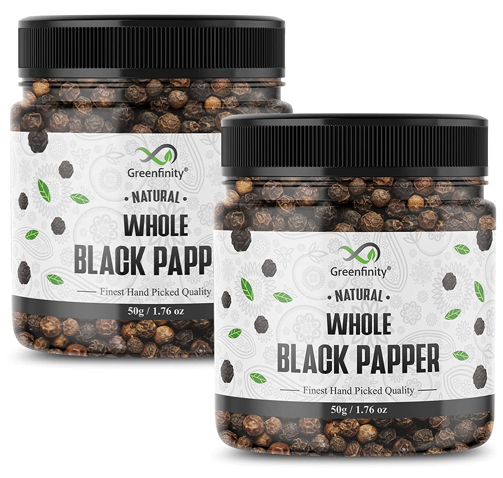 GreenFinity Whole Black Pepper 50, Kali Mirch (Buy 1 gramet 1 Free). (B092SW114Z) Amazon Price History, Amazon Price Tracker
