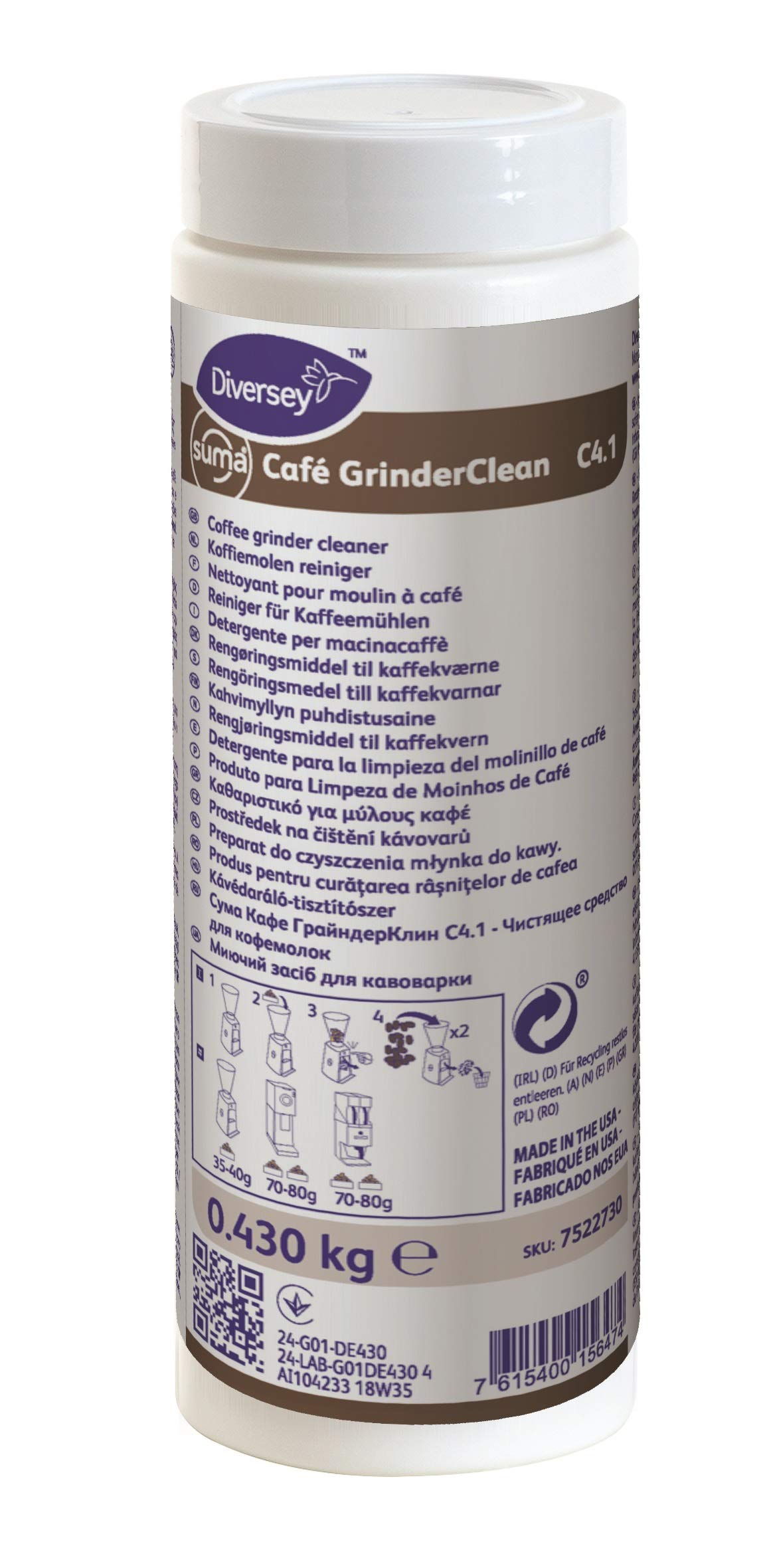 Diversey Suma Cafe C4.1 Coffee Grinder Cleaner