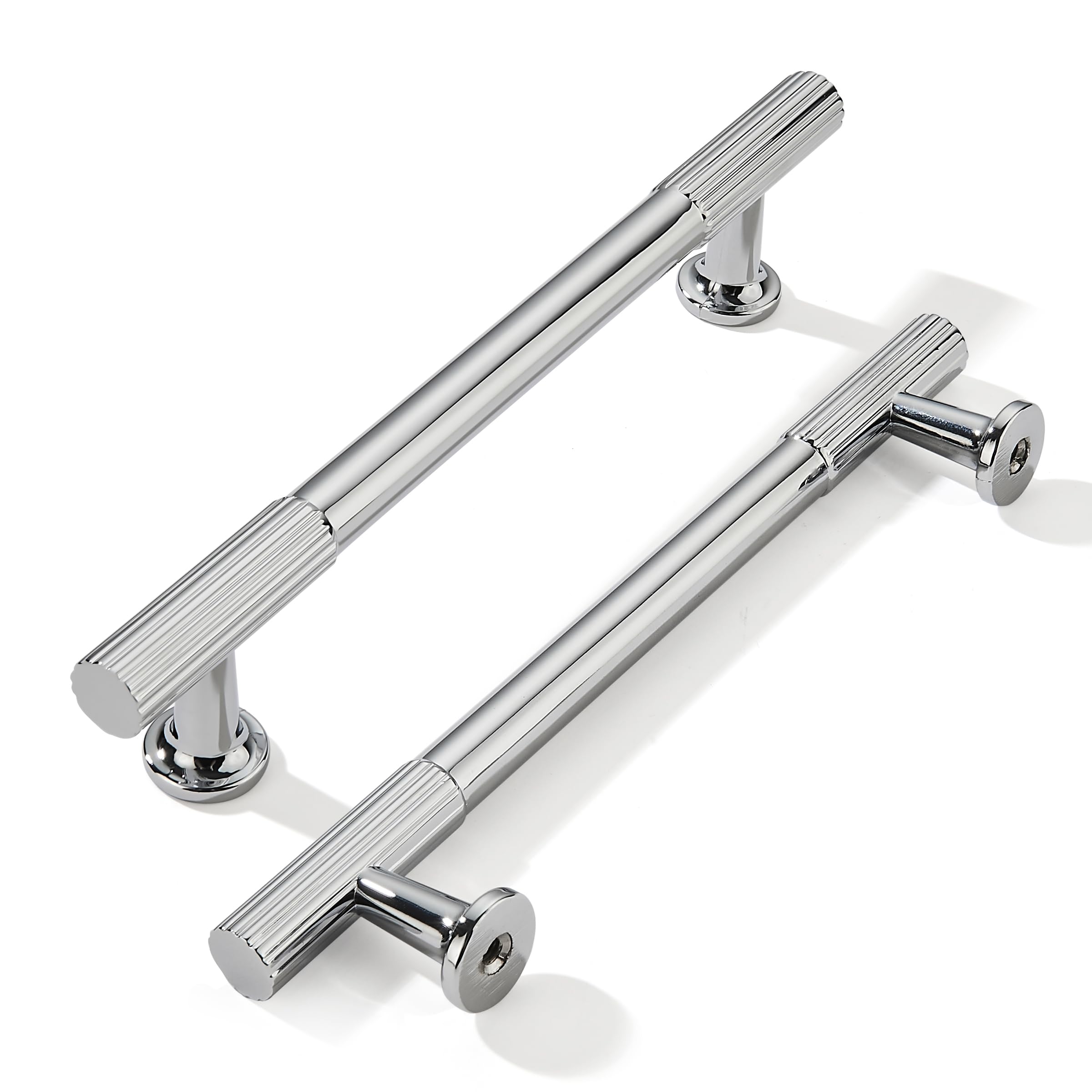 Khtumeware - 80302 Polished Chrome Cabinet Pulls CTC 5 in (128 mm) 10 Pack