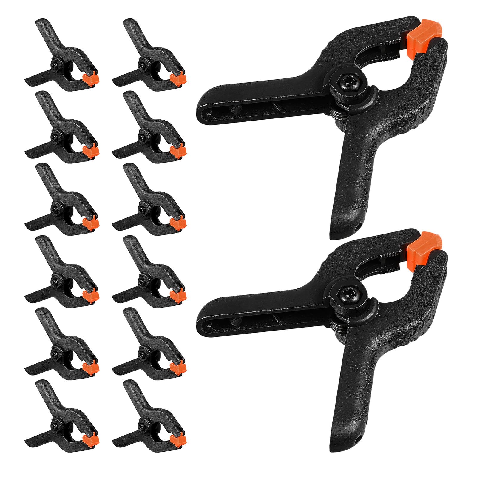 Pinzas de Resorte para Fotografía 2 Pulgadas 50 Unidades Clips de Plástico Resistentes para Fondos Fotográficos Ideales para Estudios Carpintería y Manualidades