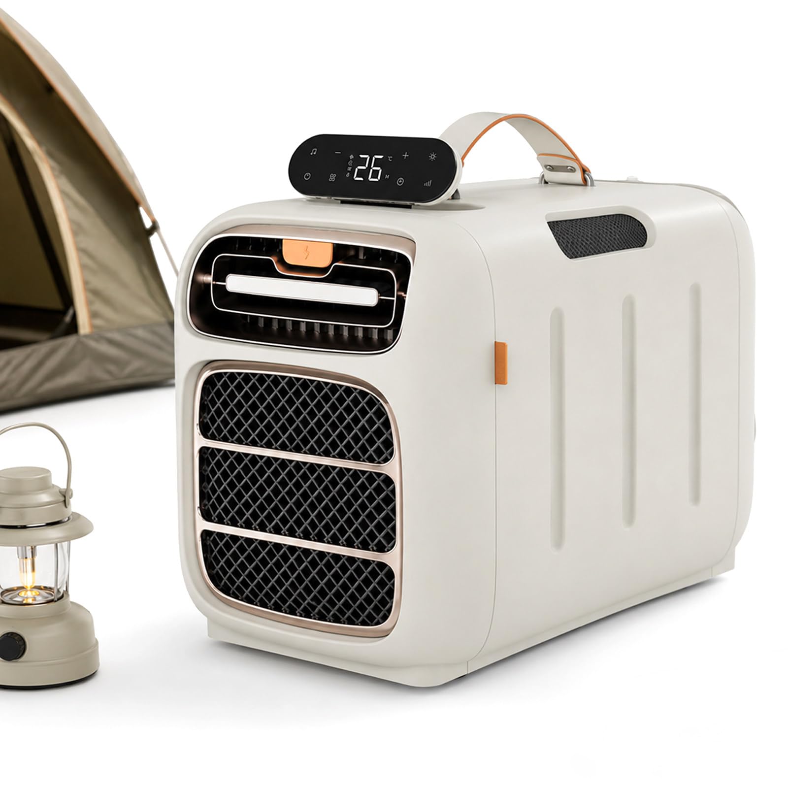 richigblosmum Portable Air Conditioner 5,000 BTU, 420W Cooling Only Unit for Tent, RV, Bedroom & Small Room, Quiet 45 dB Air Conditioning with Remote Control DC24v