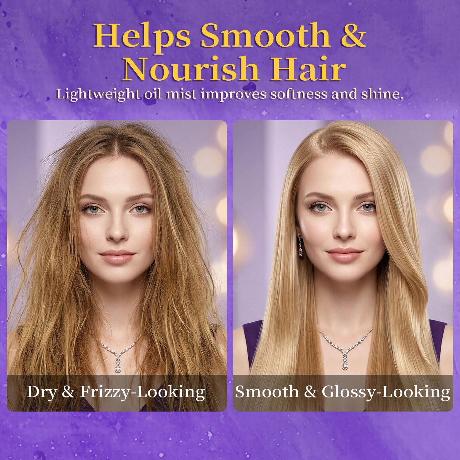 NP NATURES PHILOSOPHY 2-in-1 Hair Perfume Oil, Leave-in Serum Shine Mist for Women, Anti-Frizz Smoothing Spray with Jojoba Oil, Long Lasting Scent Layering Portable Travel Size 1.7 Fl Oz Noctiluna