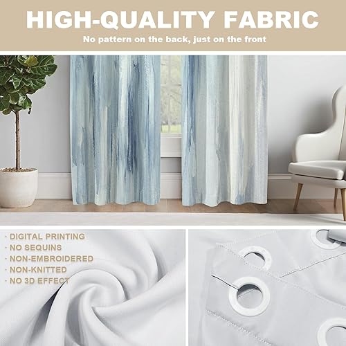 Miniatura 234 de Cenefas de cocina modernas con patrón de cobre marrón dorado para ventanas, cenefas opacas abstractas de marcas de arañazos y cortinas opacas