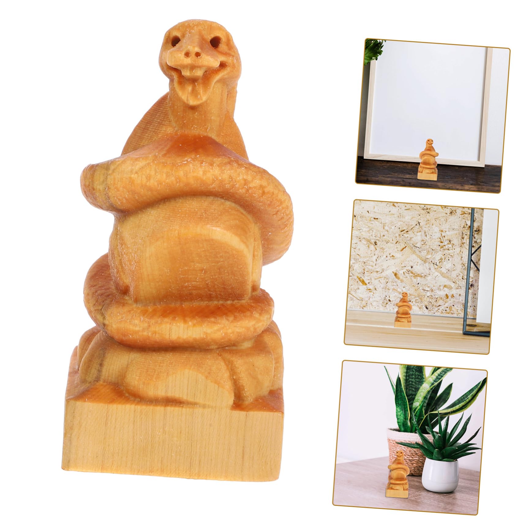 Amazon.co.jp: LIFKICH 蛇の彫刻 年蛇年インテリア装飾 家用お守り