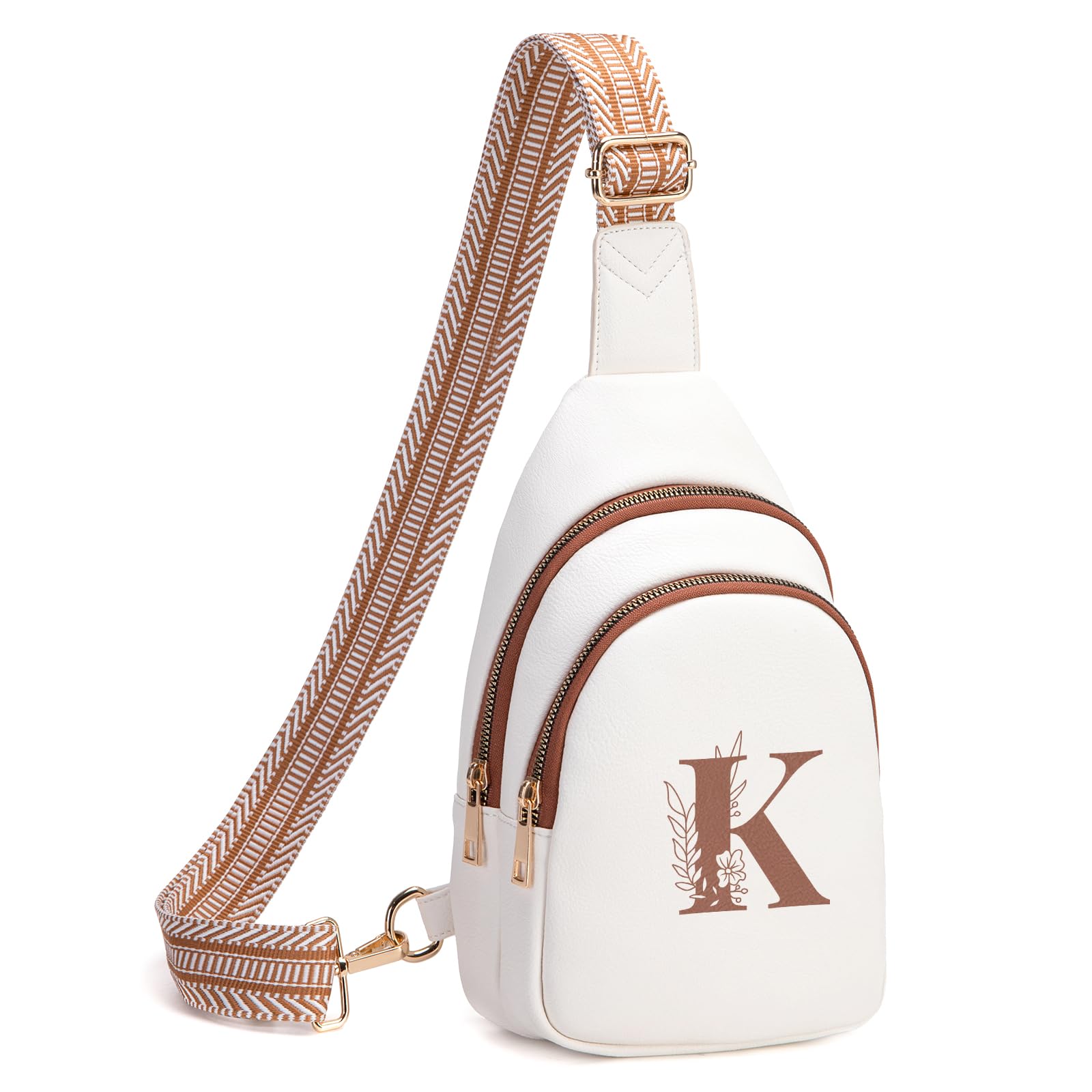 Viverte Crossbody Bags for Women Initial Sling Bag Cross Body Fanny Packs Personalized Gifts for Mom Women Wife