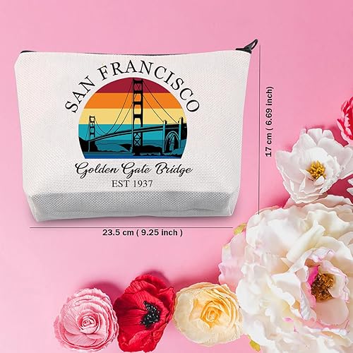 Miniatura 2 de TSOTMO Golden Gate Bridge Zipper Bolsa Cosmética San Francisco Regalo Puente Regalo San Francisco Accesorios de Viaje Bolsa Para Viajero, San