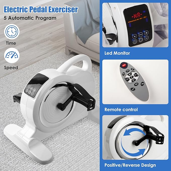 Ejercitador de cama para ancianos con pedal eléctrico miniatura 3