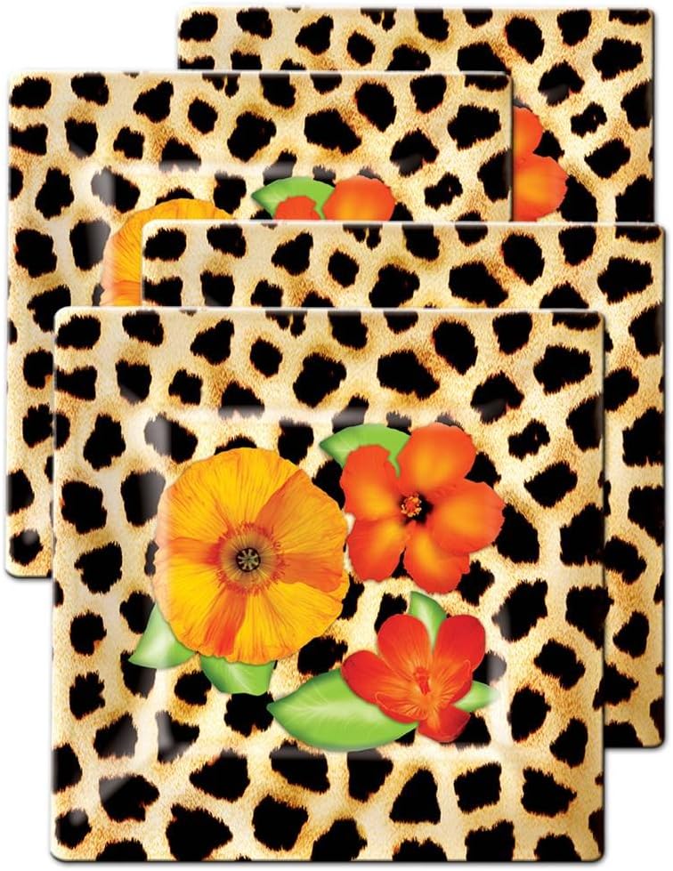 Slimware Urban Safari Portion Conscious Dinner Plates, Set of 4