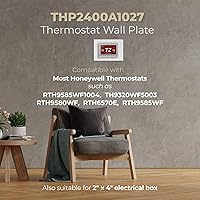 Vista 3 de ANTOBLE THP2400A1027W - Placa trasera de placa de pared para termostato, color blanco, compatible con termostato Honeywell