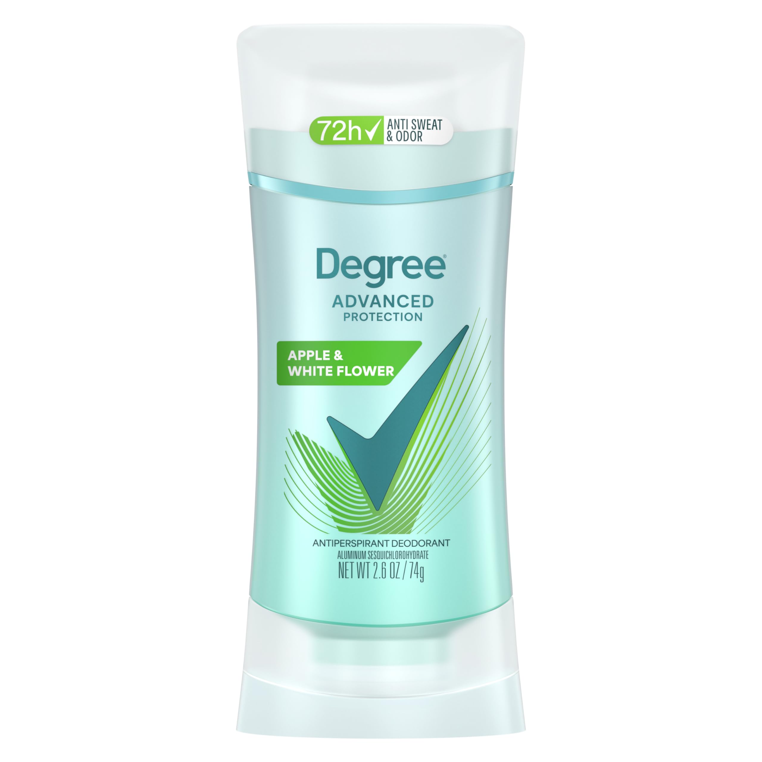 Degree Advanced Protection Antiperspirant Deodorant White Flowers & Lychee for 72-Hour Sweat & Odor Control for Women, with Body Heat Activated Technology, 2.6 oz