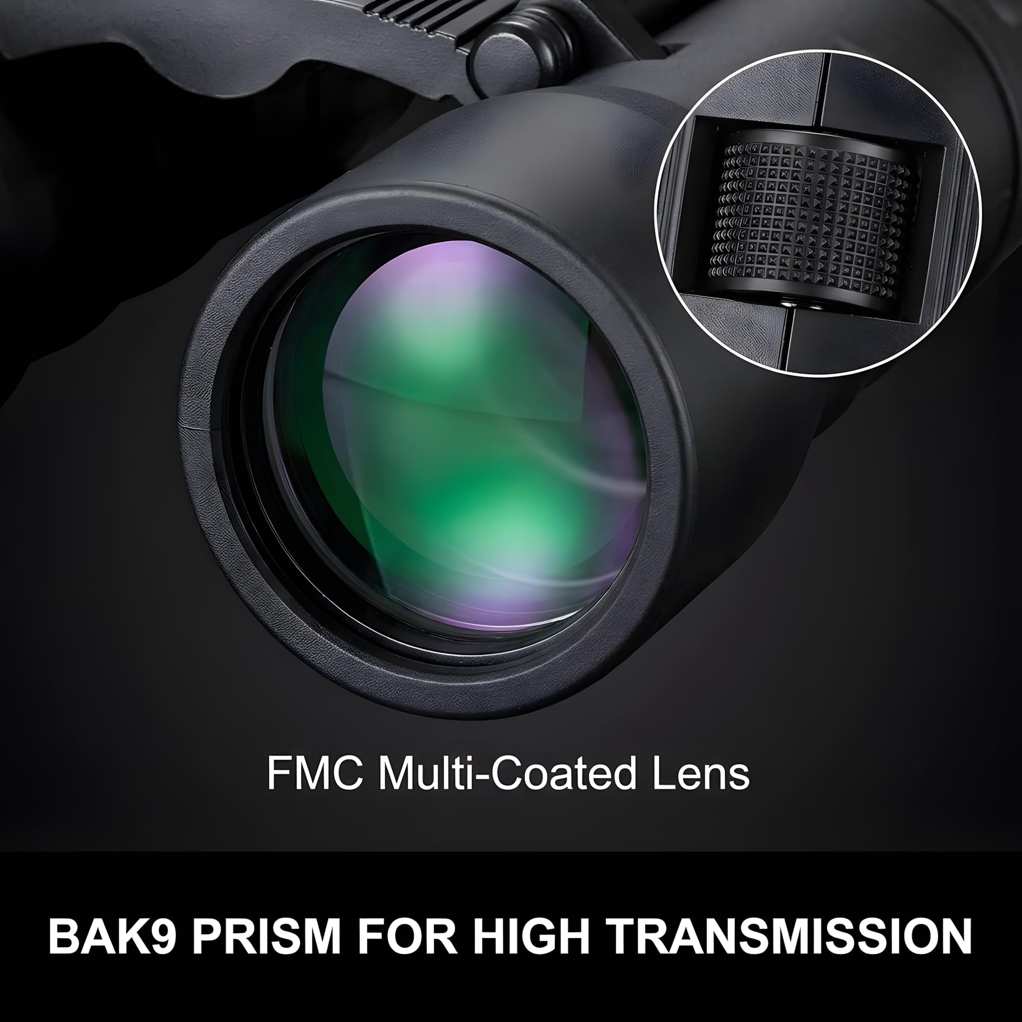 Binocolo compatto impermeabile 10 x 32, antiurto, antiappannamento, ingrandimento 10x, prisma Bak9, lenti multistrato per escursionismo, natura, viaggi e sport