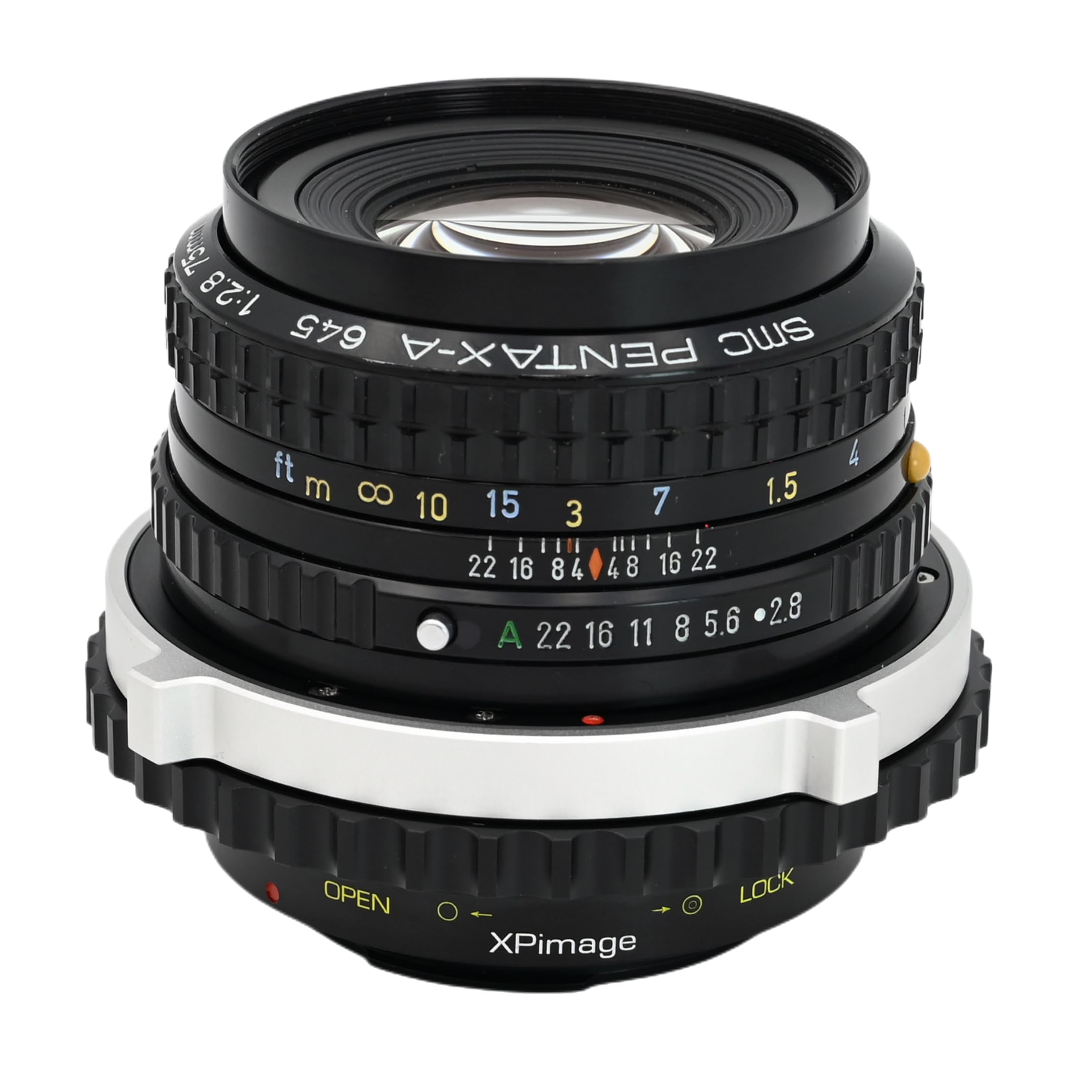Pierścień adaptera mocowania obiektywu kompatybilny z aparatem Pentax 645 do aparatu Canon EOS EF średniego formatu