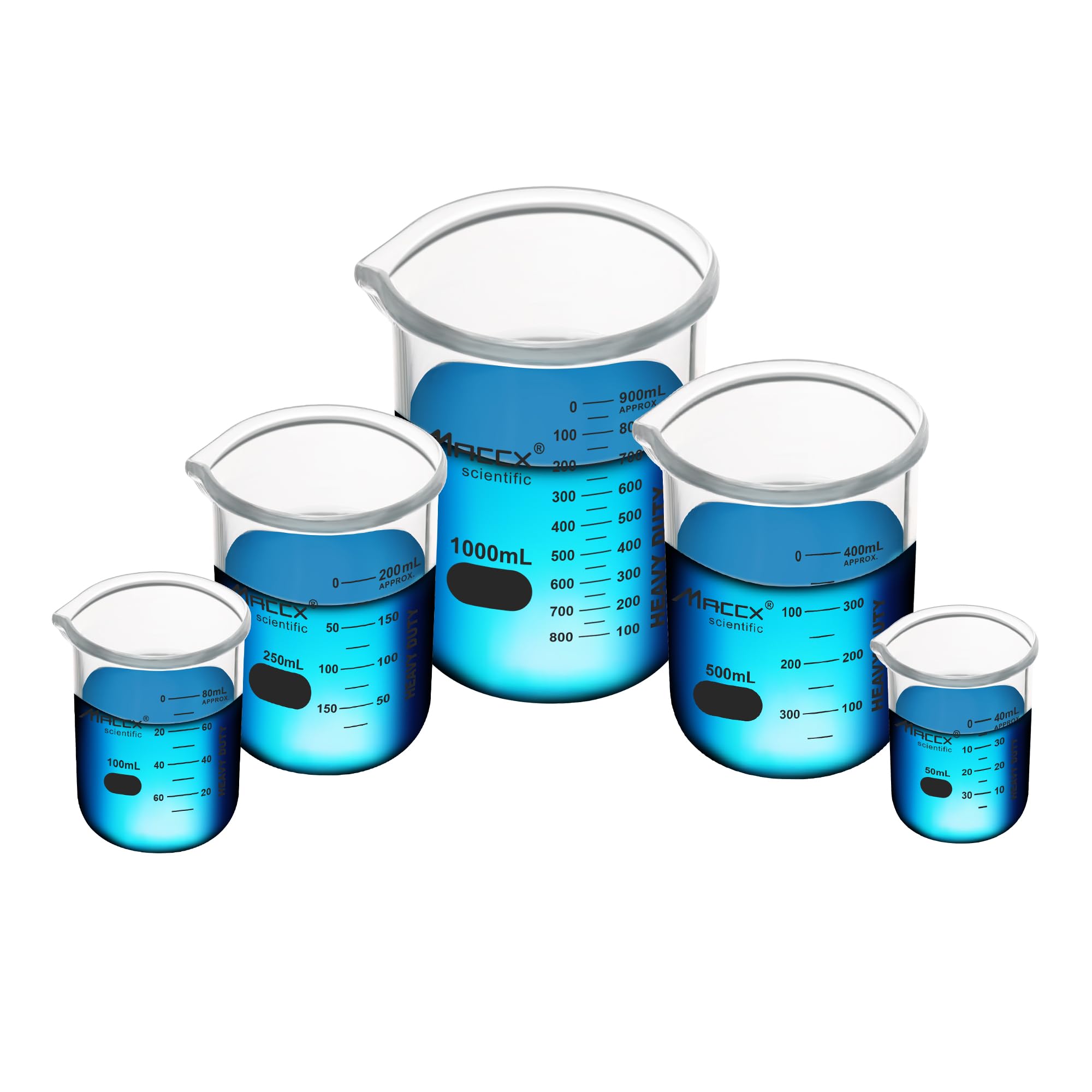 67.6oz(2000ml) Sturdy Glass Beaker, Heavy-Duty 2L Lab Beakers,3.3 Borosilicate Griffin Low Form with Printed Graduation, BKL2K0-001 — Amazon image 9