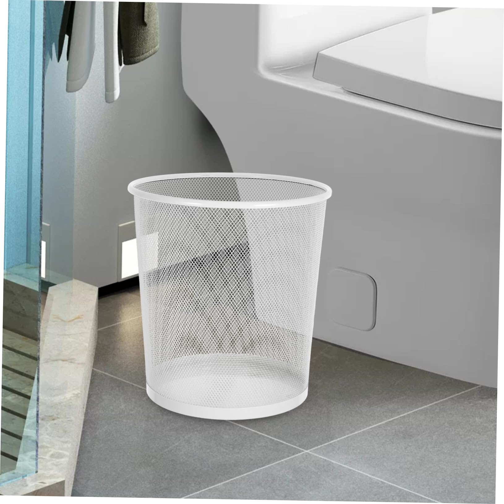 iplusmile Cestino Versatile e Resistente in Ferro Design Semplice ed Elegante per Rifiuti Capacità Ampia Contenitore Spazzatura per Casa e Ufficio