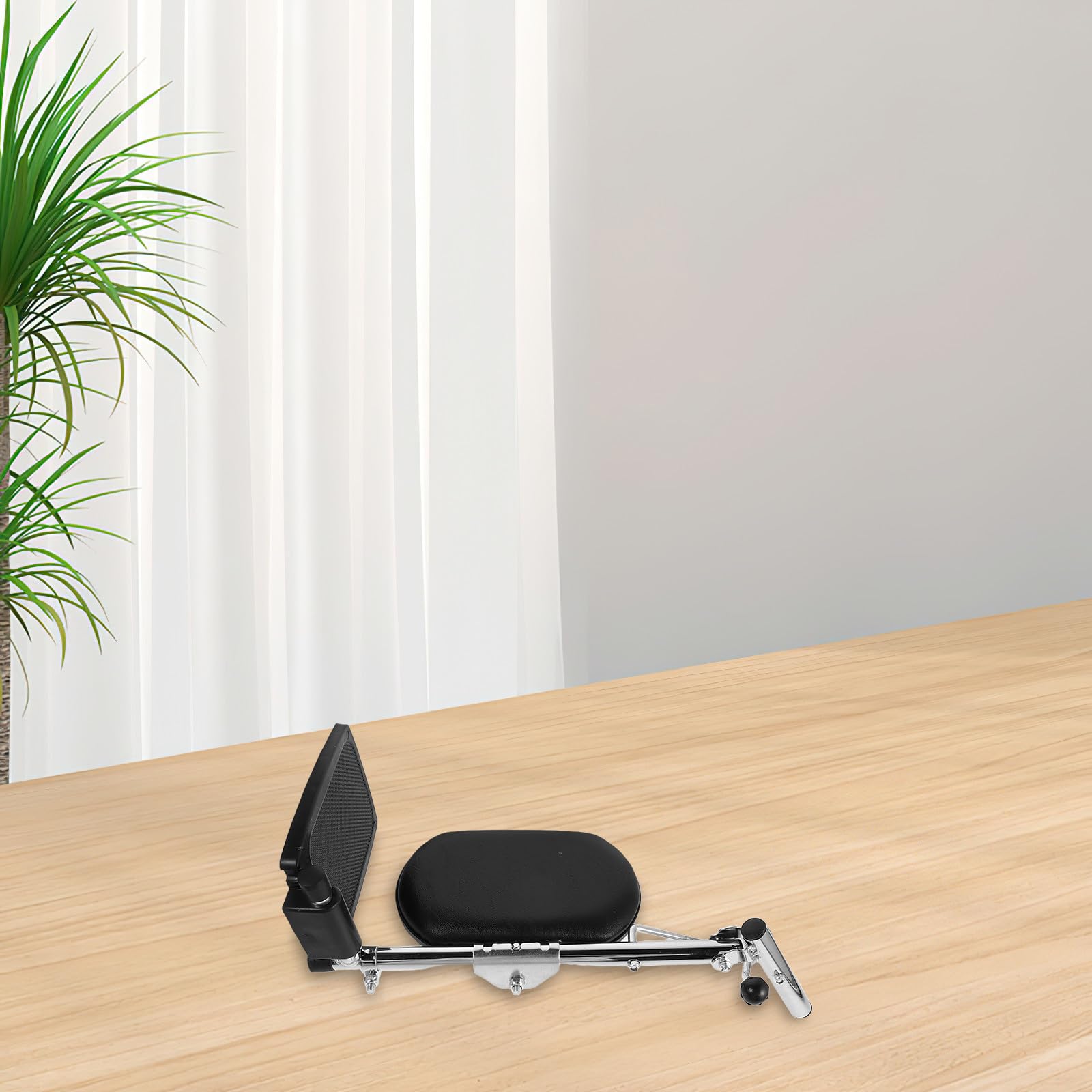Homoyoyo Reposapiés y Ajustable Silla para Metálico Ruedas Soporte Suave Ángulos Regulables Adecuado para Pantorrillas para Uso en Entornos Médicos y Hogar
