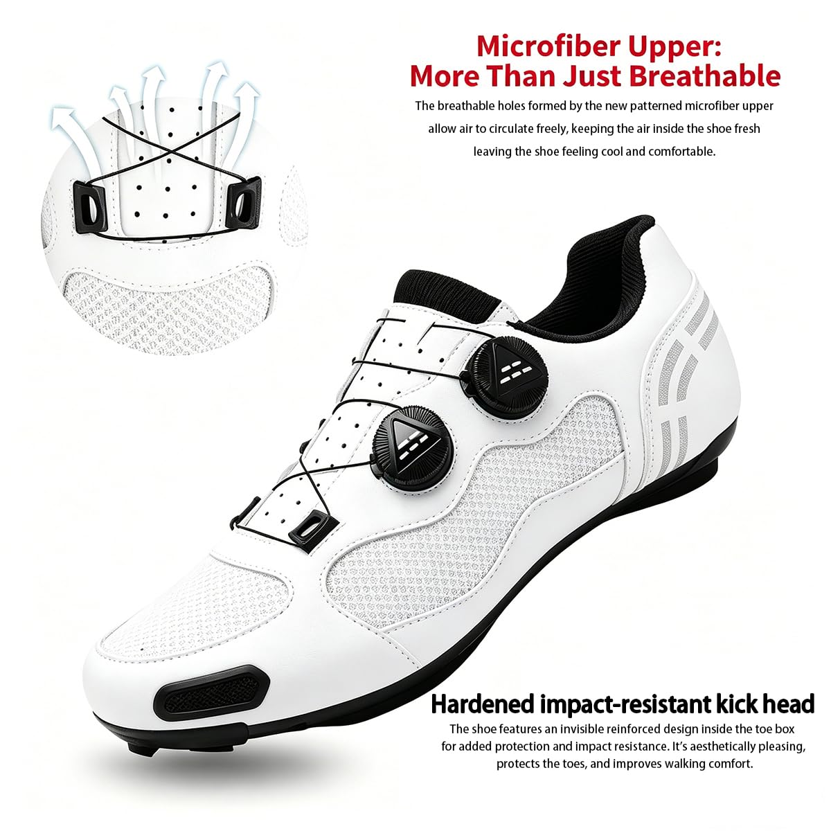 Zapatillas de Ciclismo Montaña Exterior para Hombre Zapatos Bicicleta Respirables Antideslizantes Unisex Adulto Compatible con SPD Pedales 2 Tornillos con Calas