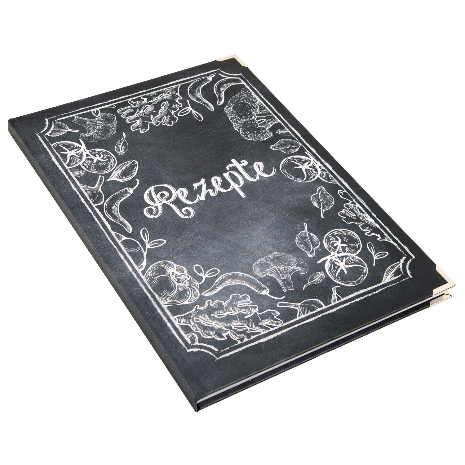 Logbuch-Verlag Set di ricette in formato DIN A4 + A5-3, libri da cucina da scrivere fai da te, set regalo libri come regalo cucina e cuochi amatoriali