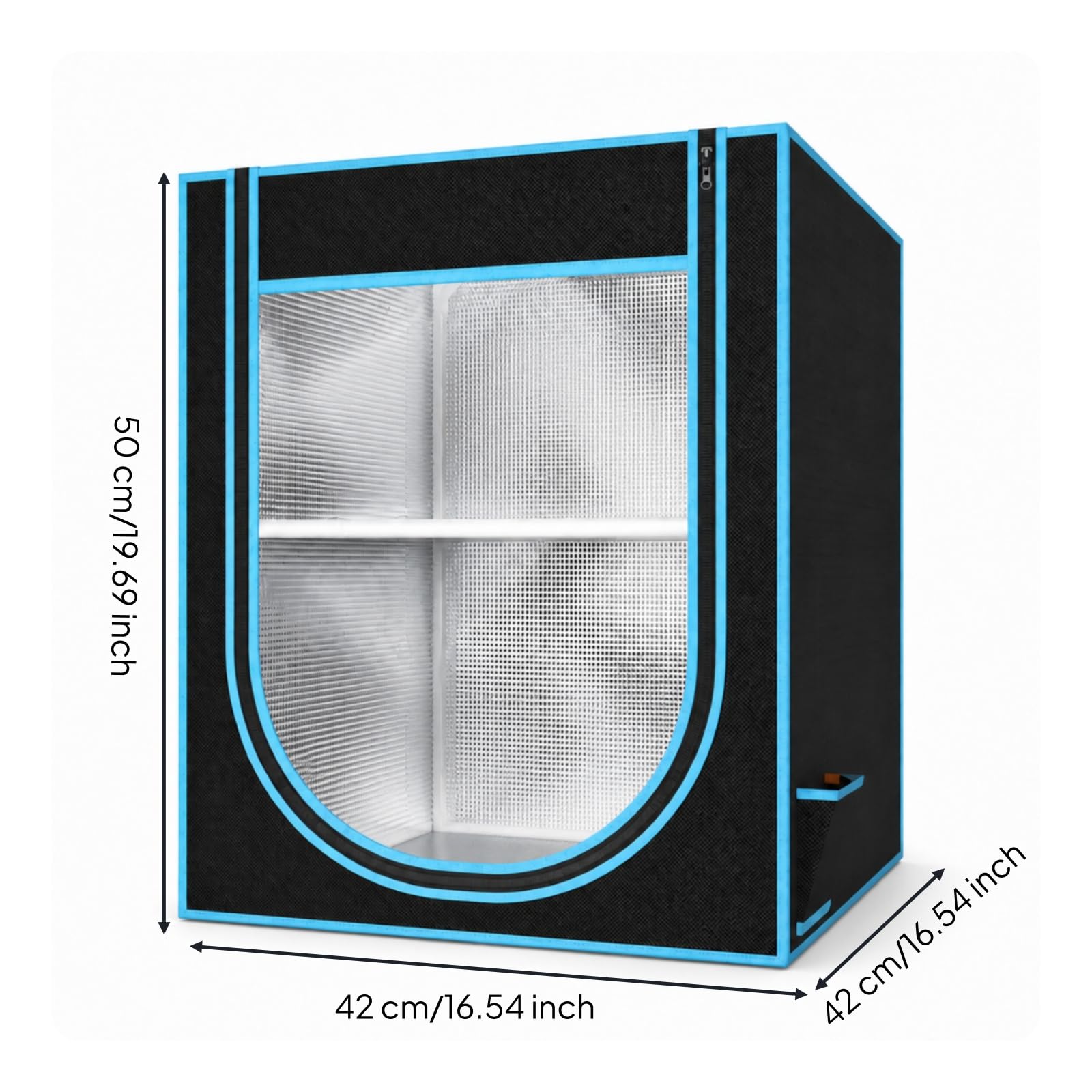 Filament-Aufbewahrungsbox mit Sichtfenster staubdicht Spulenbox mit Deckel feuchtigkeitskontrolliert Aufbewahrungsbox für Maker, Hobbyraum, Blau